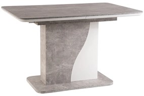 TABLE SYRIUSZ GRAY (CONCRETE EFFECT) / WHITE MATT 120 (160) X80 IN DIOMMI SYRIUSZSZBM120IN