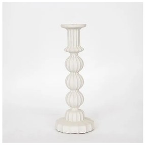 Κηροπήγιο Κεραμικό Εκρού 1 Θέση 11.5x11.5x30cm 752-25023 Estheti 752-25023 Μπεζ