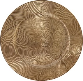 Πιατέλα Διακόσμησης (Φ33) K-M Swirl Gold AKX200760