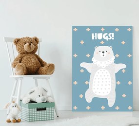 Παιδικός πίνακας σε καμβά Bear Hugs KNV0503 30cm x 40cm