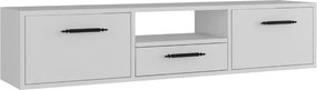 Stewehome Μοντέρνο επιτοίχιο έπιπλο τηλεόρασης 140x30x30 cm