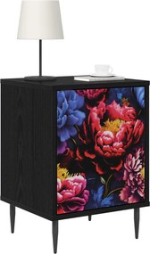 vidaXL Κομοδίνο KIEL 2 τμχ. Μαύρη Δρυς 36 x 33 x 51 εκ.