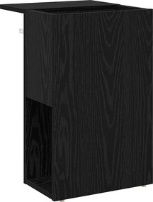 vidaXL End Table Μαύρη Οξυά 35 x 40 x 55 εκ. Επεξεργασμένο ξύλο
