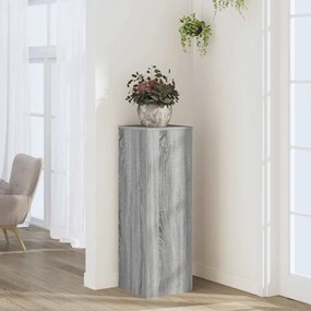 vidaXL Βάσεις Φυτών Γκρι Sonoma 33x33x100εκ. Επεξεργασμένο Ξύλο