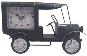 Ρολόι Επιτραπέζιο Truck 125-222-344 29,5x10,5x18cm Black Metal