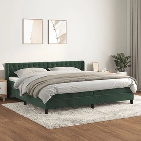 ΚΡΕΒΑΤΙ BOXSPRING ΜΕ ΣΤΡΩΜΑ ΣΚΟΥΡΟ ΠΡΑΣΙΝΟ 200X200ΕΚ. ΒΕΛΟΥΔΙΝΟ 3131162