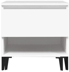 Βοηθητικά Τραπέζια 2 τεμ. Λευκά 50x46x50 εκ. Επεξεργασμένο Ξύλο - Λευκό