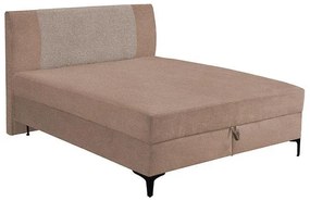 Double Bed Maestro Bliss with Storage space Brown - Light Brown 165x209x115 cm