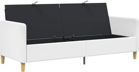 vidaXL Καναπές με Αποθήκευση Λευκό 192 x 78 x 87 εκ. Πολυεστέρας