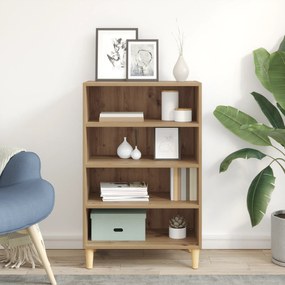 vidaXL Πλαϊνό γραφείο artisan δρυς 57 x 35 x 90 εκ Επεξεργασμένο ξύλο
