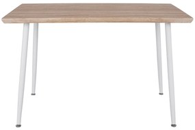 Τραπέζι Τραπεζαρίας PALOMA με Λευκά πόδια Sonoma 120x70x76,5 εκ. 120x70x76.5 εκ.