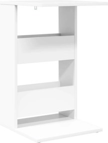 vidaXL Τραπεζάκι Πλευράς Λευκό 40 x 35 x 60,5 εκ Επεξεργασμένο Ξύλο