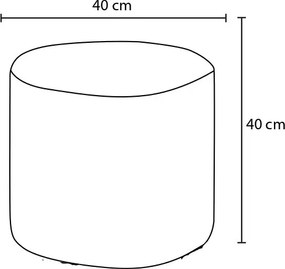 Πουφ Σκαμπό Λιλά BITEZ 40x40x40