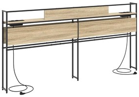 vidaXL Κεφαλάρι Αποθήκης με ράφι Sonoma Δρυς 180 cm Επεξεργασμένο ξύλο