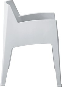 ΠΟΛΥΘΡΟΝΑ ΠΟΛΥΠΡΟΠΥΛΕΝΙΟΥ SLEEK HM6370.01 ΛΕΥΚΗ 68x63x82,5Υεκ.