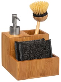 Δοχείο Υγρού Πιάτων + Θήκη Για Σφουγγάρι F-V Bamboo 167770