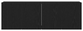 vidaXL Ντουλάπια Τηλεόρασης 2 τεμ. Μαύρο Δρυς 120x30x41 εκ. από Τεχνητό Ξύλο