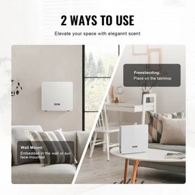 VEVOR Scent Air Machine for Home 480ML Cold Air Diffuser 2500sq.ft Χωρίς νερό