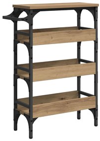 vidaXL Καρότσι Κουζίνας Artisan Oak 53 x 20 x 76 εκ.