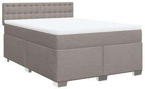 ΚΡΕΒΑΤΙ BOXSPRING ΜΕ ΣΤΡΩΜΑ TAUPE 140X190 ΕΚ. ΥΦΑΣΜΑΤΙΝΟ 3285901