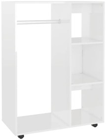 vidaXL Ντουλάπα Γυαλιστερό Λευκό 80 x 40 x 110 εκ. από Επεξ. Ξύλο