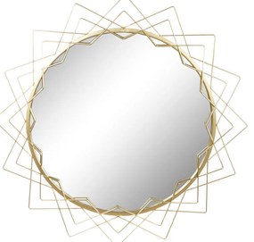 Τοίχο καθρέφτη Home ESPRIT Χρυσό 80 x 2,5 x 80 cm 80 x 2,50 x 80 cm