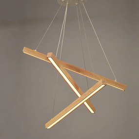 Φωτιστικό Οροφής Τρίφωτο LED Aca Canela TNK299LED27P Wood