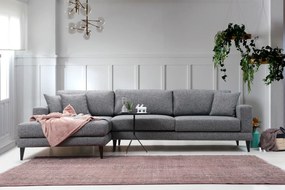 Corner Sofa-Bed Nordic Corner Left (Chl+3R) Dark Grey
