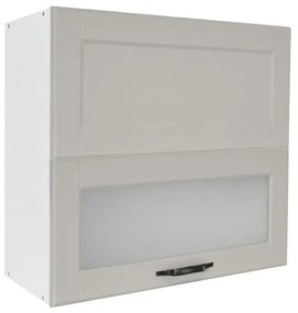 Wall Kitchen Cabinet Contempo VH80 B with Showcase Άμμου