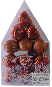 Σετ Χριστουγεννιάτικες μπάλες - 4cm - 12pcs - 023612-023612