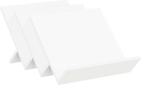 vidaXL Ράφι Περιοδικών Λευκό 53 x 40 x 28,5 εκ Επεξεργασμένο Ξύλο