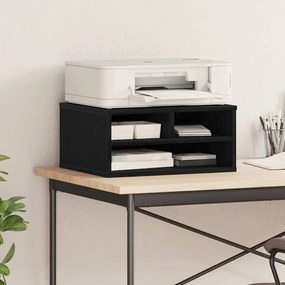 vidaXL Σταντ Εκτυπωτή Μαύρη Οξυά 49 x 40 x 22.5 εκ Επεξεργασμένο ξύλο