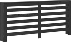 vidaXL Καπάκι Καλοριφέρ Μαύρη Δρυς 175 x 20 x 82 cm Επεξεργασμένο Ξύλο