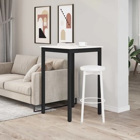 vidaXL Τραπέζι μπαρ Λευκό 70 x 70 x 105 εκ. Στερεά ξυλεία πεύκου