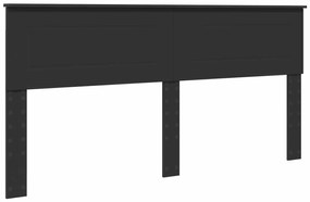 vidaXL Σκελετός Κρεβατιού Μαύρο 200 x 200 cm Επεξεργασμένο ξύλο