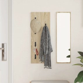 vidaXL Τοίχου Κρεμάστρα Επιτοίχιο Sonoma Δρυς 30 x 1.5 x 80 εκ.