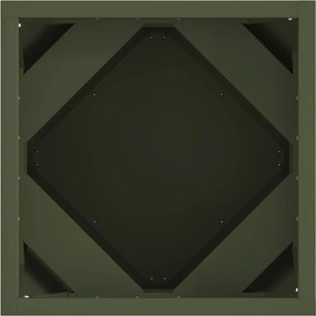 vidaXL Γλάστρα 2 τμχ. Ελιά Πράσινη 30 x 30 x 30 cm Ατσάλι