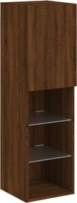 vidaXL Σετ επίπλου τηλεόρασης Medium Brown Oak