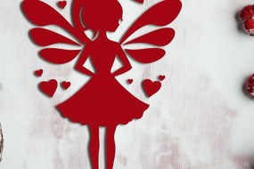 Σετ των 2 Intra απο ξύλο plywood 3mm-4mm πάχος – Paper Cut Valentine Fairy Δίασταση 20x20 cm INTRAFABR-112812749