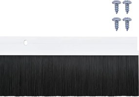 vidaXL Σφραγίδες πόρτας με βούρτσες που προσαρτώνται 2 pcs Λευκό