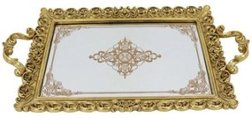 Δίσκος Σερβιρίσματος XL21037116 45,3x25,6cm Gold Oriana Ferelli® Polyresin