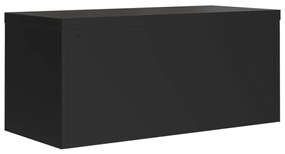 vidaXL Αρχειοθήκη Μαύρη 90 x 40 x 130 εκ. Ατσάλινη