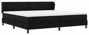 vidaXL Κρεβάτι box spring με στρώμα Μαύρο 200 x 200 cm ύφασμα