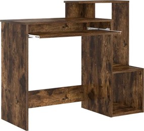 vidaXL Γραφείο Καπνιστό Δρύς 106 x 41 x 88,5 cm Επεξεργασμένο Ξύλο