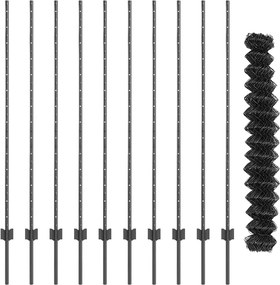 vidaXL Τεντώτο με στήριγμα Γκρι