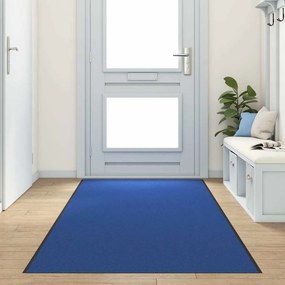 vidaXL Χαλάκι Εξώπορτας Μπλε και Μαύρο 120 x 400 cm 100% Πολυαμίδιο