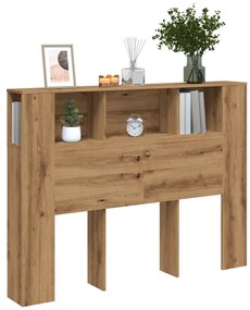 Κεφαλάρι Ντουλάπι από Τεχνητό Δρυς 140x18,5x102,5 εκ. από Τεχνητό Ξύλο