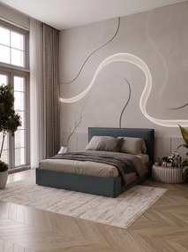 Επενδυμένο Κρεβάτι Bianco Grant-Ανθρακί-160 x 200