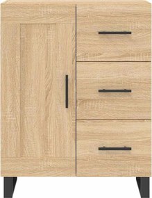 vidaXL Ντουλάπι Sonoma δρυς 69,5 x 34 x 180 εκ. από Επεξεργασμένο Ξύλο