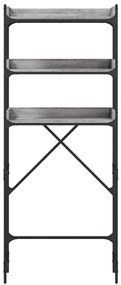 vidaXL Ραφιέρα Πλυντηρίου Γκρι Sonoma 67x25x163 εκ. από Επεξεργ. Ξύλο